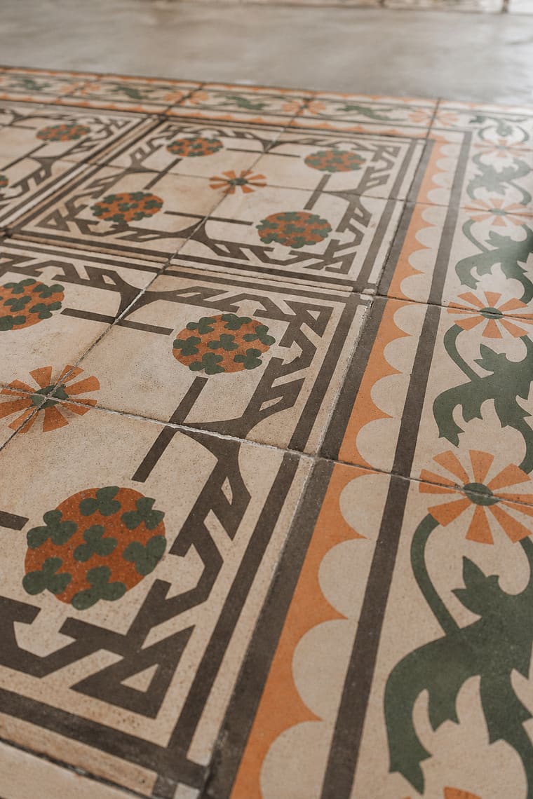 Fascia decorata perimetrale delle cementine