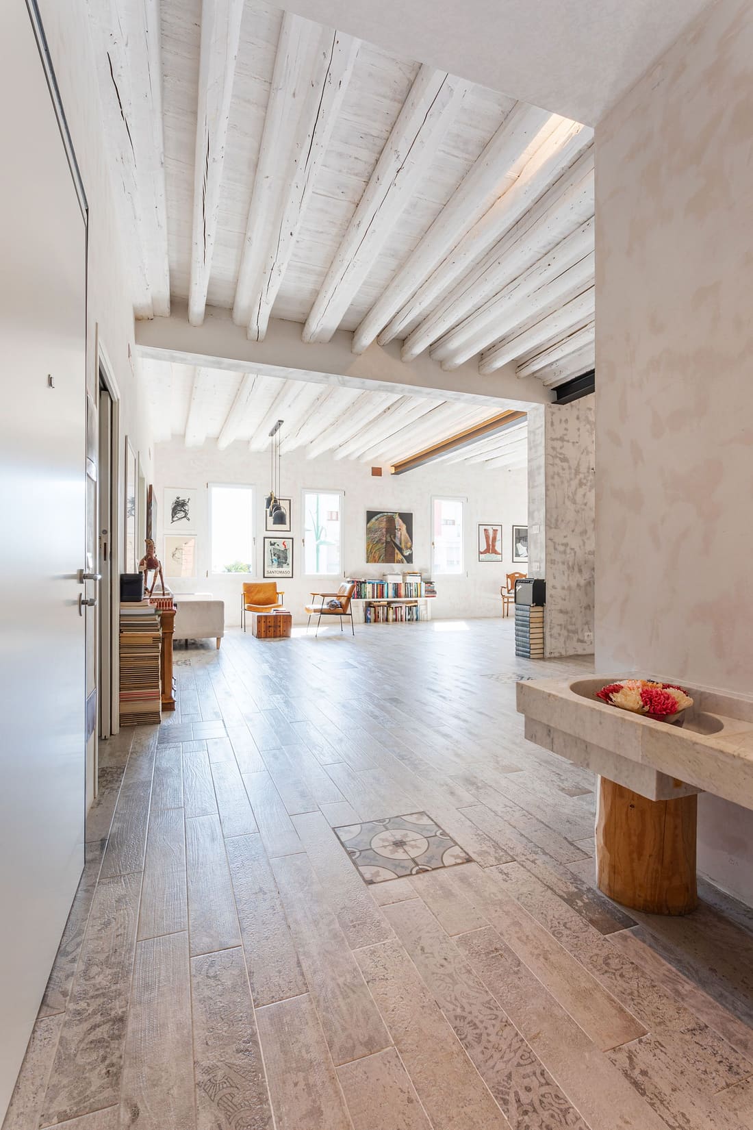 Disimpegno verso l'atelier