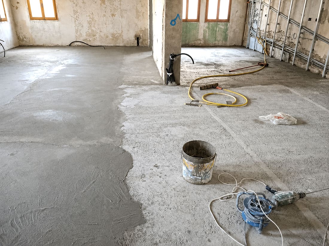 Getto del massetto di livellamento