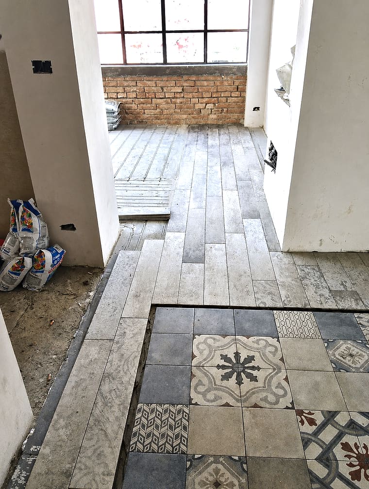Posa dell'inserto in cementine